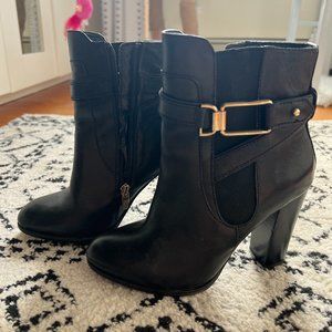 Black Aldo Booties with Buckle Detailing Size 6.5